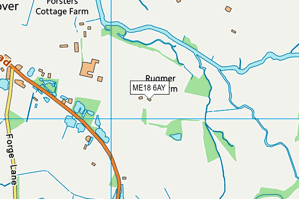 ME18 6AY map - OS VectorMap District (Ordnance Survey) ME18 6AY map - OS VectorMap District (Ordnance Survey)
