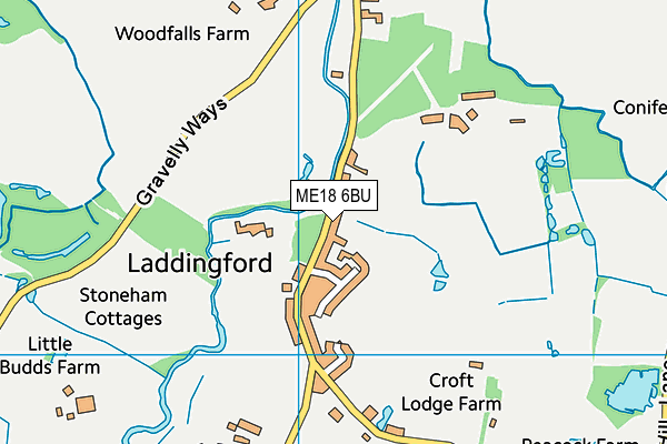 ME18 6BU map - OS VectorMap District (Ordnance Survey) ME18 6BU map - OS VectorMap District (Ordnance Survey)