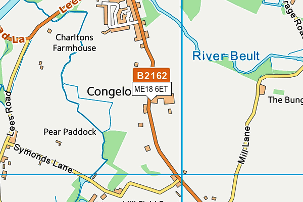 ME18 6ET map - OS VectorMap District (Ordnance Survey)
