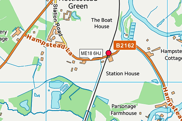 ME18 6HJ map - OS VectorMap District (Ordnance Survey) ME18 6HJ map - OS VectorMap District (Ordnance Survey)