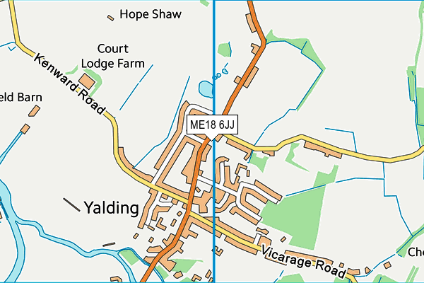 ME18 6JJ map - OS VectorMap District (Ordnance Survey) ME18 6JJ map - OS VectorMap District (Ordnance Survey)