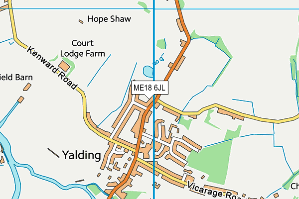 ME18 6JL map - OS VectorMap District (Ordnance Survey) ME18 6JL map - OS VectorMap District (Ordnance Survey)