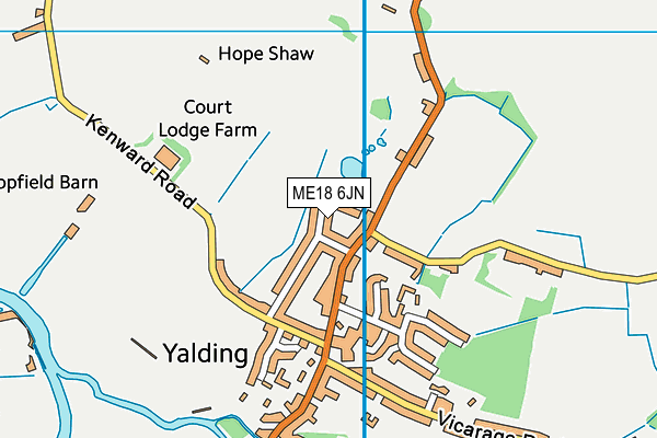 ME18 6JN map - OS VectorMap District (Ordnance Survey) ME18 6JN map - OS VectorMap District (Ordnance Survey)