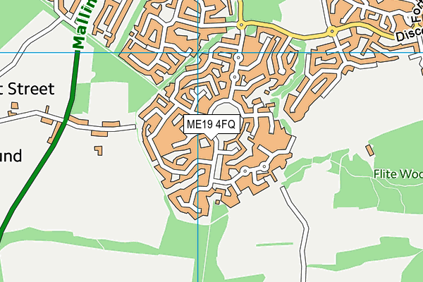 ME19 4FQ map - OS VectorMap District (Ordnance Survey) ME19 4FQ map - OS VectorMap District (Ordnance Survey)