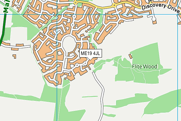 ME19 4JL map - OS VectorMap District (Ordnance Survey) ME19 4JL map - OS VectorMap District (Ordnance Survey)