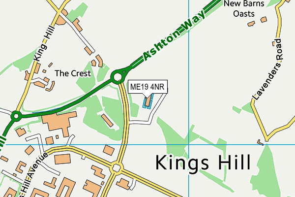 ME19 4NR map - OS VectorMap District (Ordnance Survey)