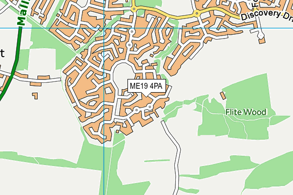 ME19 4PA map - OS VectorMap District (Ordnance Survey) ME19 4PA map - OS VectorMap District (Ordnance Survey)