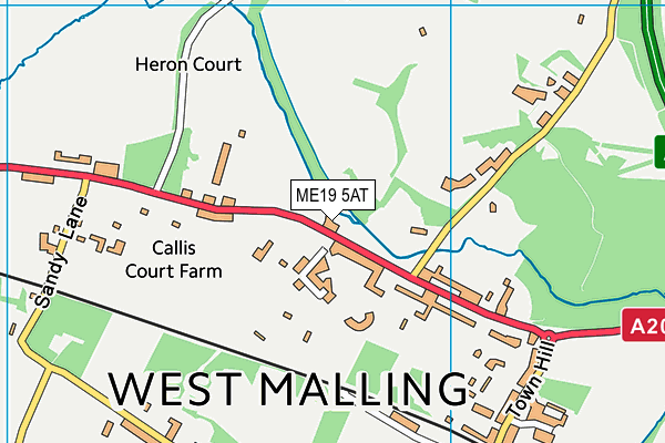 ME19 5AT map - OS VectorMap District (Ordnance Survey) ME19 5AT map - OS VectorMap District (Ordnance Survey)
