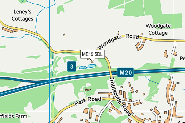 ME19 5DL map - OS VectorMap District (Ordnance Survey) ME19 5DL map - OS VectorMap District (Ordnance Survey)
