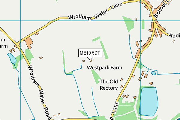 ME19 5DT map - OS VectorMap District (Ordnance Survey) ME19 5DT map - OS VectorMap District (Ordnance Survey)