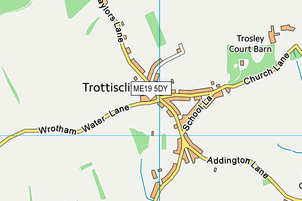 ME19 5DY map - OS VectorMap District (Ordnance Survey) ME19 5DY map - OS VectorMap District (Ordnance Survey)