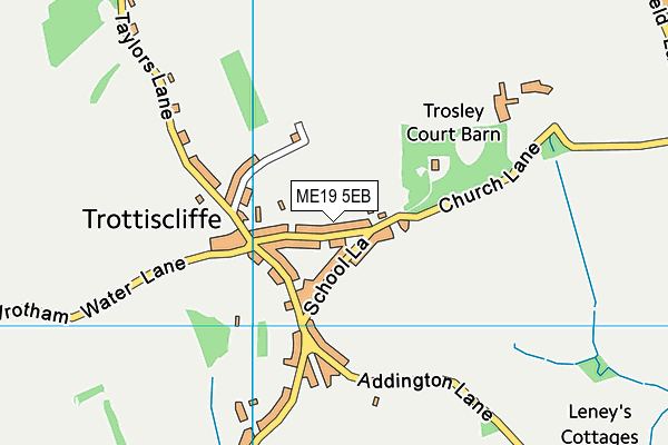 ME19 5EB map - OS VectorMap District (Ordnance Survey)