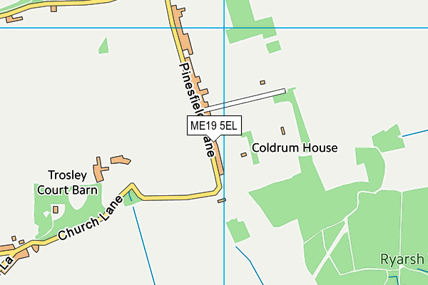 ME19 5EL map - OS VectorMap District (Ordnance Survey) ME19 5EL map - OS VectorMap District (Ordnance Survey)