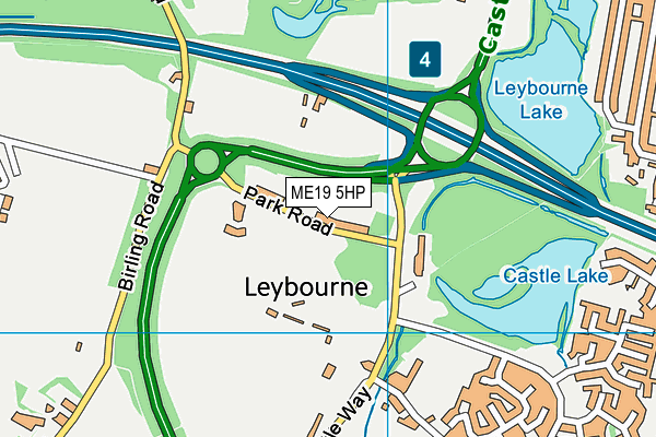ME19 5HP map - OS VectorMap District (Ordnance Survey)
