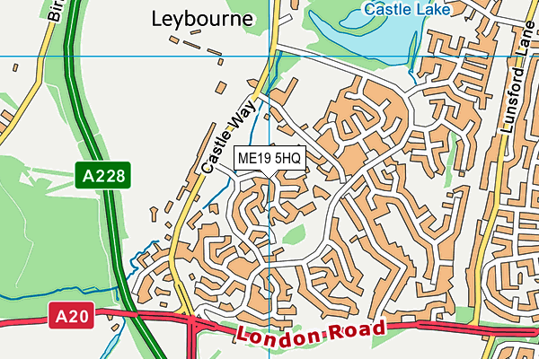 ME19 5HQ map - OS VectorMap District (Ordnance Survey)