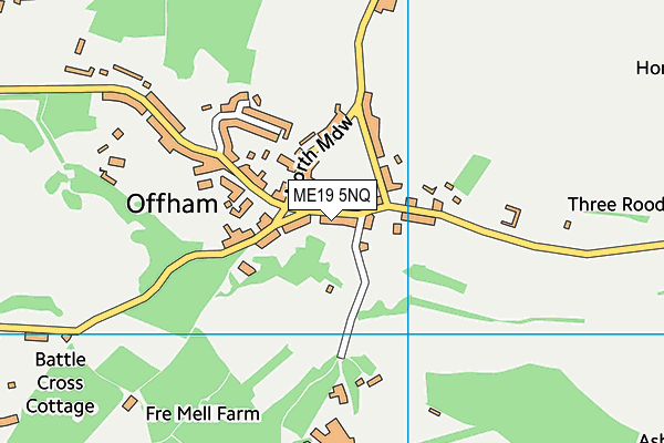 ME19 5NQ map - OS VectorMap District (Ordnance Survey)
