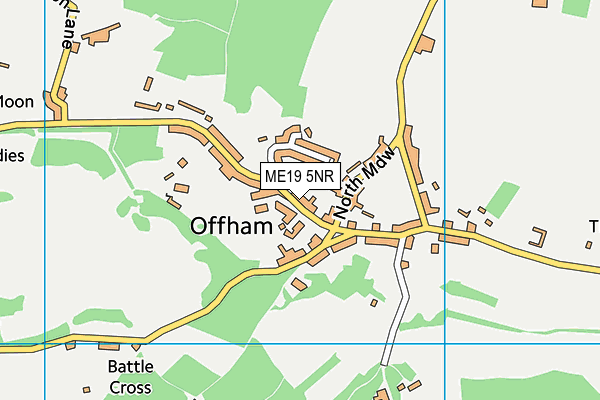 ME19 5NR map - OS VectorMap District (Ordnance Survey)