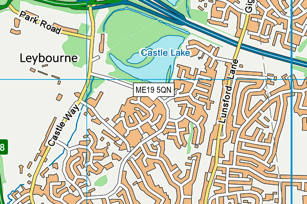 ME19 5QN map - OS VectorMap District (Ordnance Survey) ME19 5QN map - OS VectorMap District (Ordnance Survey)