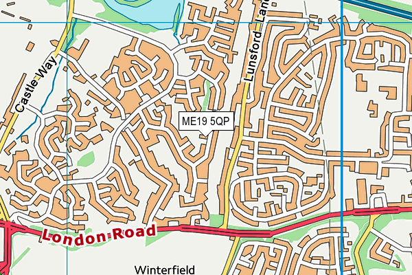 ME19 5QP map - OS VectorMap District (Ordnance Survey) ME19 5QP map - OS VectorMap District (Ordnance Survey)