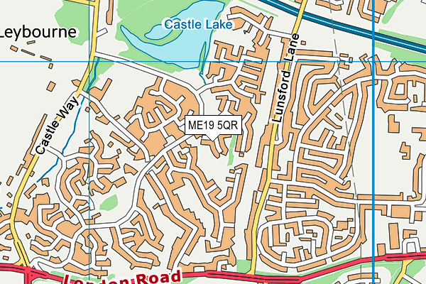 ME19 5QR map - OS VectorMap District (Ordnance Survey) ME19 5QR map - OS VectorMap District (Ordnance Survey)