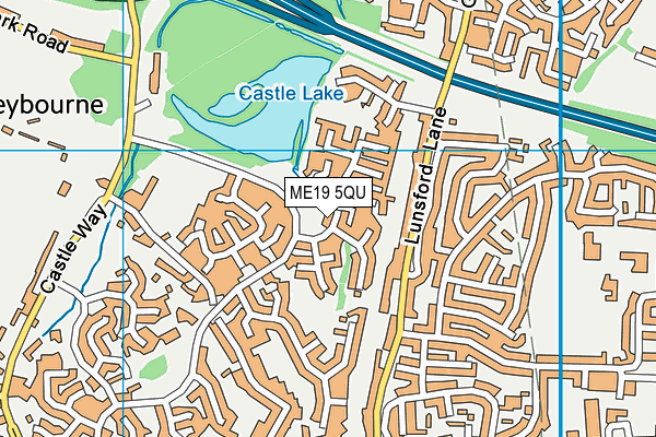 ME19 5QU map - OS VectorMap District (Ordnance Survey) ME19 5QU map - OS VectorMap District (Ordnance Survey)