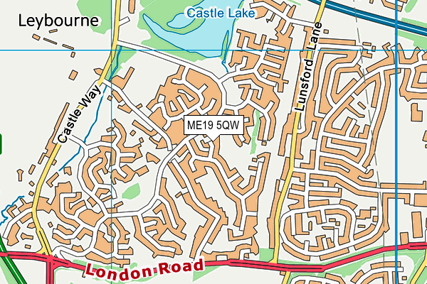 ME19 5QW map - OS VectorMap District (Ordnance Survey) ME19 5QW map - OS VectorMap District (Ordnance Survey)