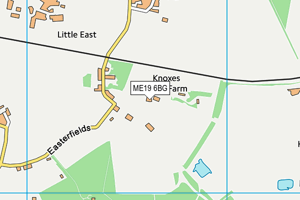 ME19 6BG map - OS VectorMap District (Ordnance Survey) ME19 6BG map - OS VectorMap District (Ordnance Survey)