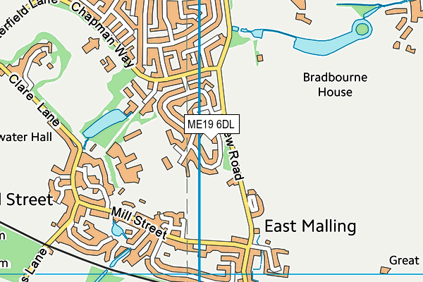 ME19 6DL map - OS VectorMap District (Ordnance Survey) ME19 6DL map - OS VectorMap District (Ordnance Survey)