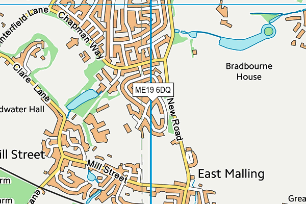 ME19 6DQ map - OS VectorMap District (Ordnance Survey) ME19 6DQ map - OS VectorMap District (Ordnance Survey)