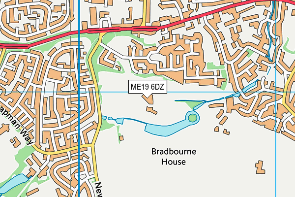 ME19 6DZ map - OS VectorMap District (Ordnance Survey) ME19 6DZ map - OS VectorMap District (Ordnance Survey)