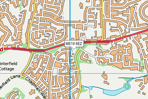 ME19 6EZ map - OS VectorMap District (Ordnance Survey) ME19 6EZ map - OS VectorMap District (Ordnance Survey)