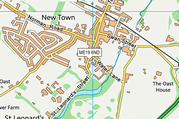 ME19 6ND map - OS VectorMap District (Ordnance Survey) ME19 6ND map - OS VectorMap District (Ordnance Survey)