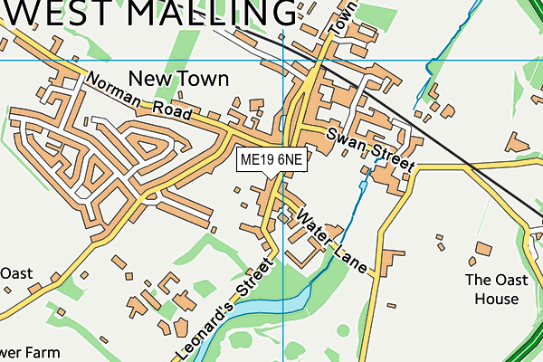 ME19 6NE map - OS VectorMap District (Ordnance Survey) ME19 6NE map - OS VectorMap District (Ordnance Survey)