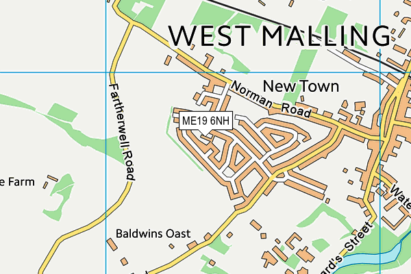 ME19 6NH map - OS VectorMap District (Ordnance Survey) ME19 6NH map - OS VectorMap District (Ordnance Survey)