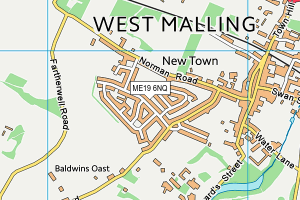 ME19 6NQ map - OS VectorMap District (Ordnance Survey) ME19 6NQ map - OS VectorMap District (Ordnance Survey)