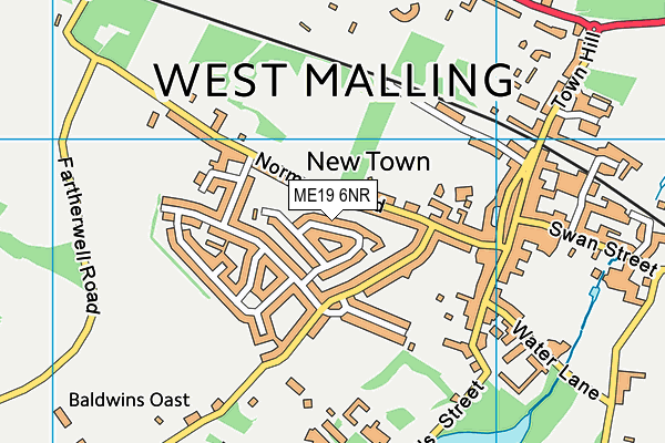 ME19 6NR map - OS VectorMap District (Ordnance Survey) ME19 6NR map - OS VectorMap District (Ordnance Survey)