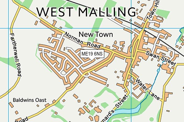 ME19 6NS map - OS VectorMap District (Ordnance Survey) ME19 6NS map - OS VectorMap District (Ordnance Survey)