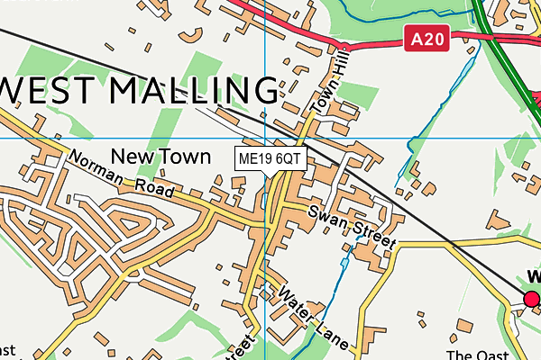 ME19 6QT map - OS VectorMap District (Ordnance Survey) ME19 6QT map - OS VectorMap District (Ordnance Survey)