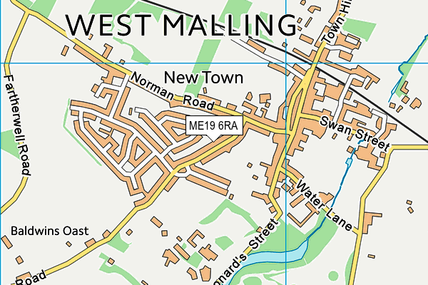 ME19 6RA map - OS VectorMap District (Ordnance Survey) ME19 6RA map - OS VectorMap District (Ordnance Survey)