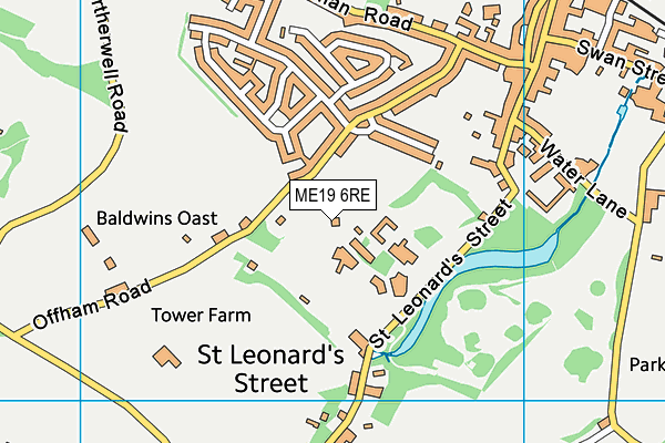 ME19 6RE map - OS VectorMap District (Ordnance Survey) ME19 6RE map - OS VectorMap District (Ordnance Survey)