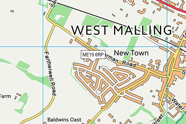 ME19 6RP map - OS VectorMap District (Ordnance Survey) ME19 6RP map - OS VectorMap District (Ordnance Survey)