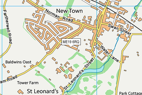ME19 6RQ map - OS VectorMap District (Ordnance Survey) ME19 6RQ map - OS VectorMap District (Ordnance Survey)