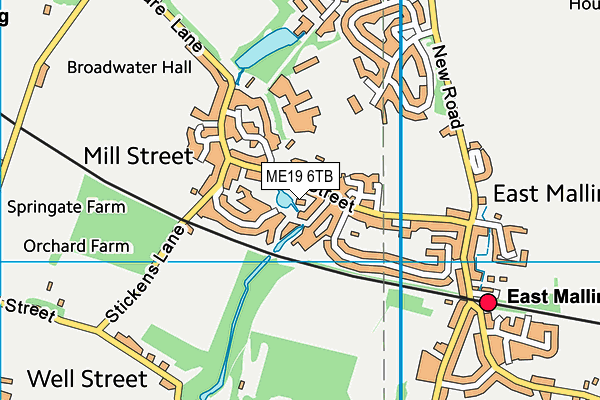ME19 6TB map - OS VectorMap District (Ordnance Survey) ME19 6TB map - OS VectorMap District (Ordnance Survey)