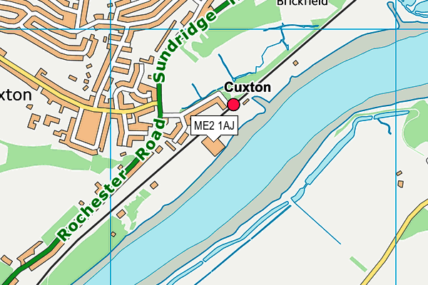 ME2 1AJ map - OS VectorMap District (Ordnance Survey) ME2 1AJ map - OS VectorMap District (Ordnance Survey)
