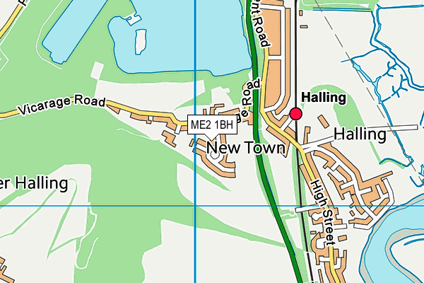 ME2 1BH map - OS VectorMap District (Ordnance Survey)