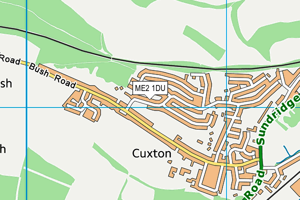 ME2 1DU map - OS VectorMap District (Ordnance Survey)
