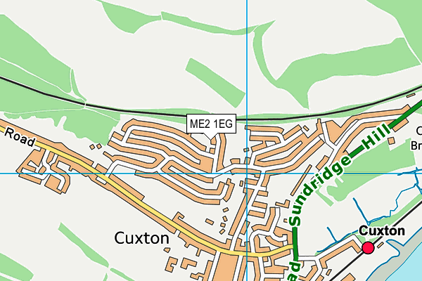 ME2 1EG map - OS VectorMap District (Ordnance Survey)