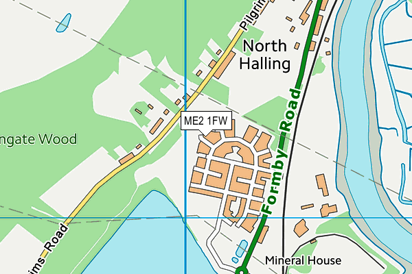 ME2 1FW map - OS VectorMap District (Ordnance Survey) ME2 1FW map - OS VectorMap District (Ordnance Survey)