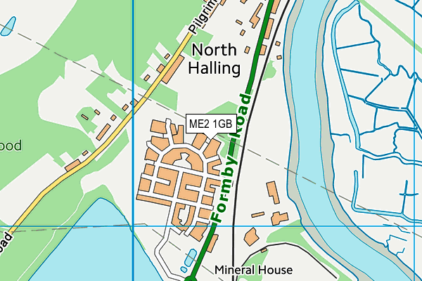 ME2 1GB map - OS VectorMap District (Ordnance Survey) ME2 1GB map - OS VectorMap District (Ordnance Survey)