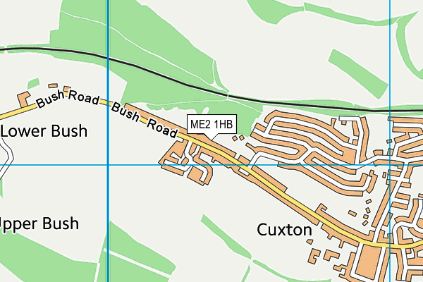 ME2 1HB map - OS VectorMap District (Ordnance Survey)